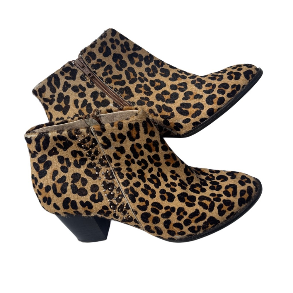Vionic Leopard Print Ankle Boots